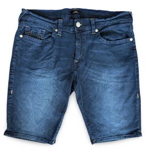 True Religion Dark Blue Jean Shorts